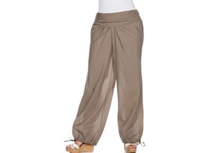 8902823126894 - Große Größen Pumphose im orientalischen Stil taupe Gr42