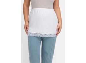 8903115174814 - Große Größen Shirt-Verlängerung mit Spitzenbund weiß Gr46 8903115174814 - Große Größen Shirt-Verlängerung mit Spitzenbund weiß Gr46