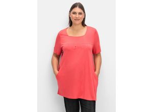 8904411238040 - Große Größen Longshirt mit Taschen und Karreeausschnitt hummer Gr46 8904411238040 - Große Größen Longshirt mit Taschen und Karreeausschnitt hummer Gr46