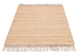8906035843983 - Teppich HOME AFFAIRE Amba Teppiche Gr B L 160 cm x 230 cm 6 mm 1 St beige Esszimmerteppiche flache Teppiche Wendeteppich Uni Farben Wohnzimmer Esszimmer