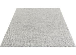 8906035847134 - Wollteppich LEGER HOME BY LENA GERCKE Ainhoa Teppiche Gr B L 300 cm x 400 cm 14 mm 1 St grau Esszimmerteppiche einfarbig Wolle Handweb Teppich Wohnzimmer Schlafzimmer Esszimmer