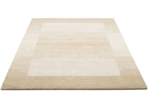 8906077463422 - Wollteppich THEKO Gabbeh Super Handweb Teppich Bordüre reine Schurwolle handgewebt Teppiche Gr B L 300 cm x 400 cm 9 mm 1 St beige Schurwollteppiche Schlafzimmer Wohnzimmer Esszimmer auch als Läufer und Bettumrandung