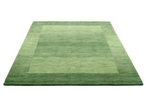 8906077463484 - Wollteppich THEKO Gabbeh Super Handweb Teppich Bordüre reine Schurwolle handgewebt Teppiche Gr B L 240 cm x 340 cm 9 mm 1 St grün Schurwollteppiche Schlafzimmer Wohnzimmer Esszimmer auch als Läufer und Bettumrandung