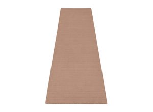 8906077464535 - Läufer THEKO Gabbeh Uni Handweb Teppich meliert reine Schurwolle handgewebt Teppiche Gr B L 90 cm x 250 cm 14 mm 1 St beige (sand) Teppichläufer Teppich-Läufer Wohnzimmer Flur auch als rechteckig oder rund