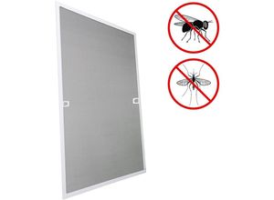 8934340885985 - Hengda - Fliegengitter fenster-100x120CM Alurahmen Mueckenschutz Gaze Gaze Mueckengitter UV-Schutz Wasserdicht Fuer Wohnzimmer Fenster Balkone