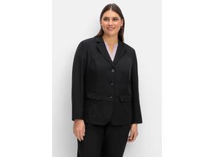 8935222173312 - Große Größen Blazer in klassischer Form schwarz Gr50