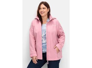 8935331920272 - Große Größen Wind- und wasserabweisende Softshelljacke altrosa Gr40