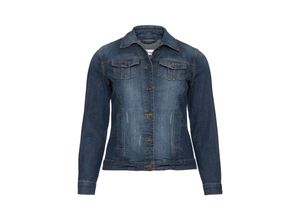 8940001946520 - Große Größen Jeansjacke im klassischen Stil blue Denim Gr42