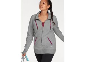 8940002032345 - Große Größen KangaROOS Sweatjacke »Sweatjacke« grau meliert Gr40 42