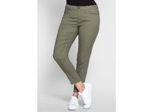 8944000491807 - Große Größen Schmale Stretch-Hose khaki Gr40