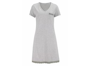 8961100221585 - Große Größen Nachthemd hellgrau Gr56 58