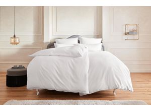 8961102151545 - Bettwäsche GUIDO MARIA KRETSCHMER HOME&LIVING Mila in 135x200 155x220 oder 200x200 cm Gr B L 200 cm x 200 cm (1 St) B L 80 cm x 80 cm & 80 cm x 80 cm (2 St) Satin weiß Satin-Bettwäsche Bettwäsche aus Baumwolle unifarbene in Satin-Qualität