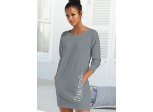 8961102191138 - Große Größen Sweatkleid steingrau Gr40 42