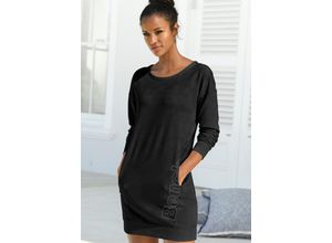 8961102191206 - Große Größen Sweatkleid schwarz Gr40 42