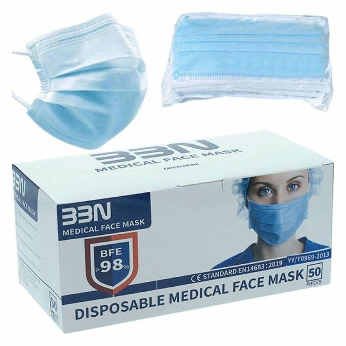 8965472158746 - Nicht Zutreffend - Hygienische Maske Blau Erwachsener (50 uds)