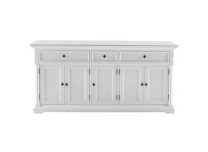 8994921004198 - Provence Sideboard 5 Türen 2 große 1 klein Schublade weiß