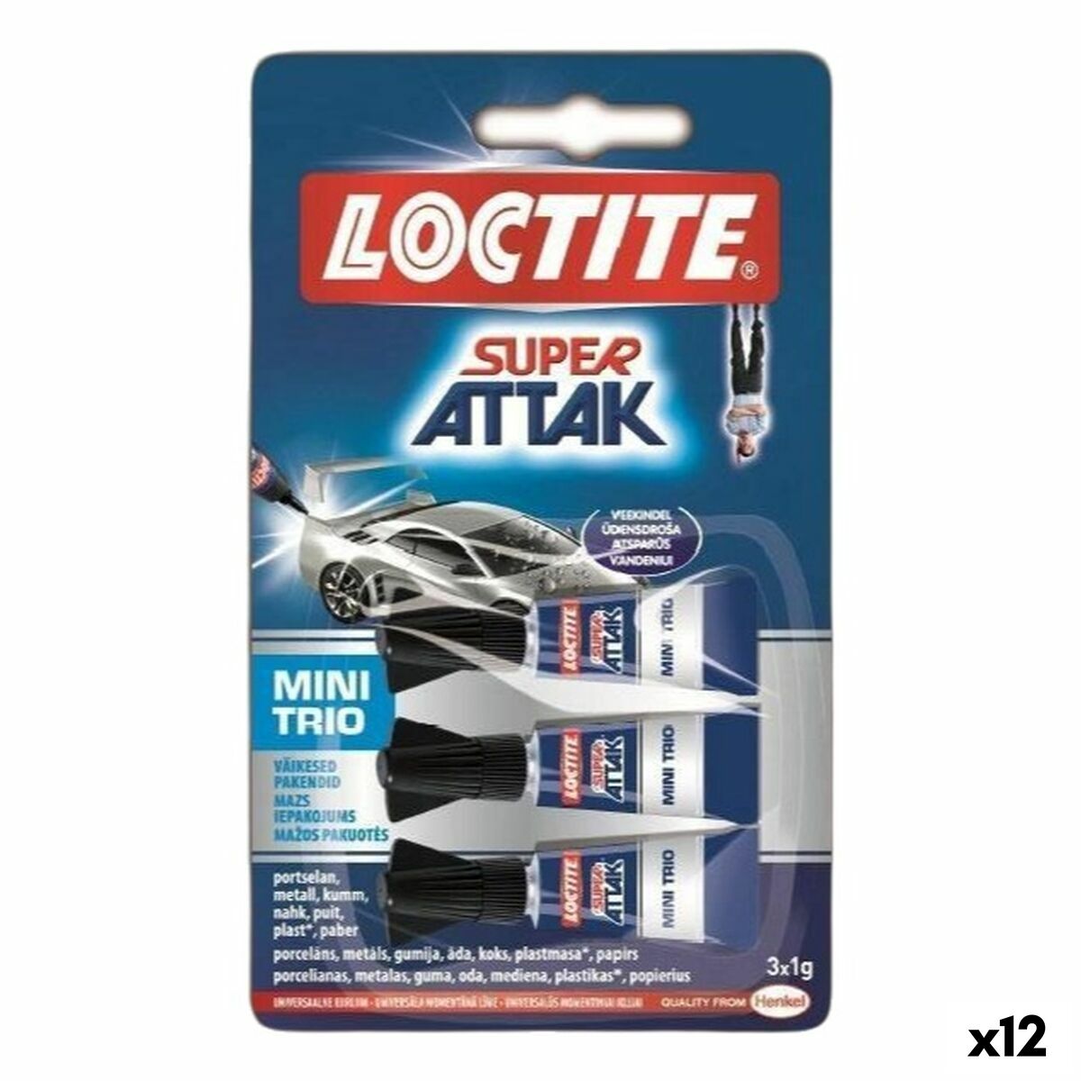 9000100828246 - Instant Adhesive 1 g 3 Pieces (12 Units)