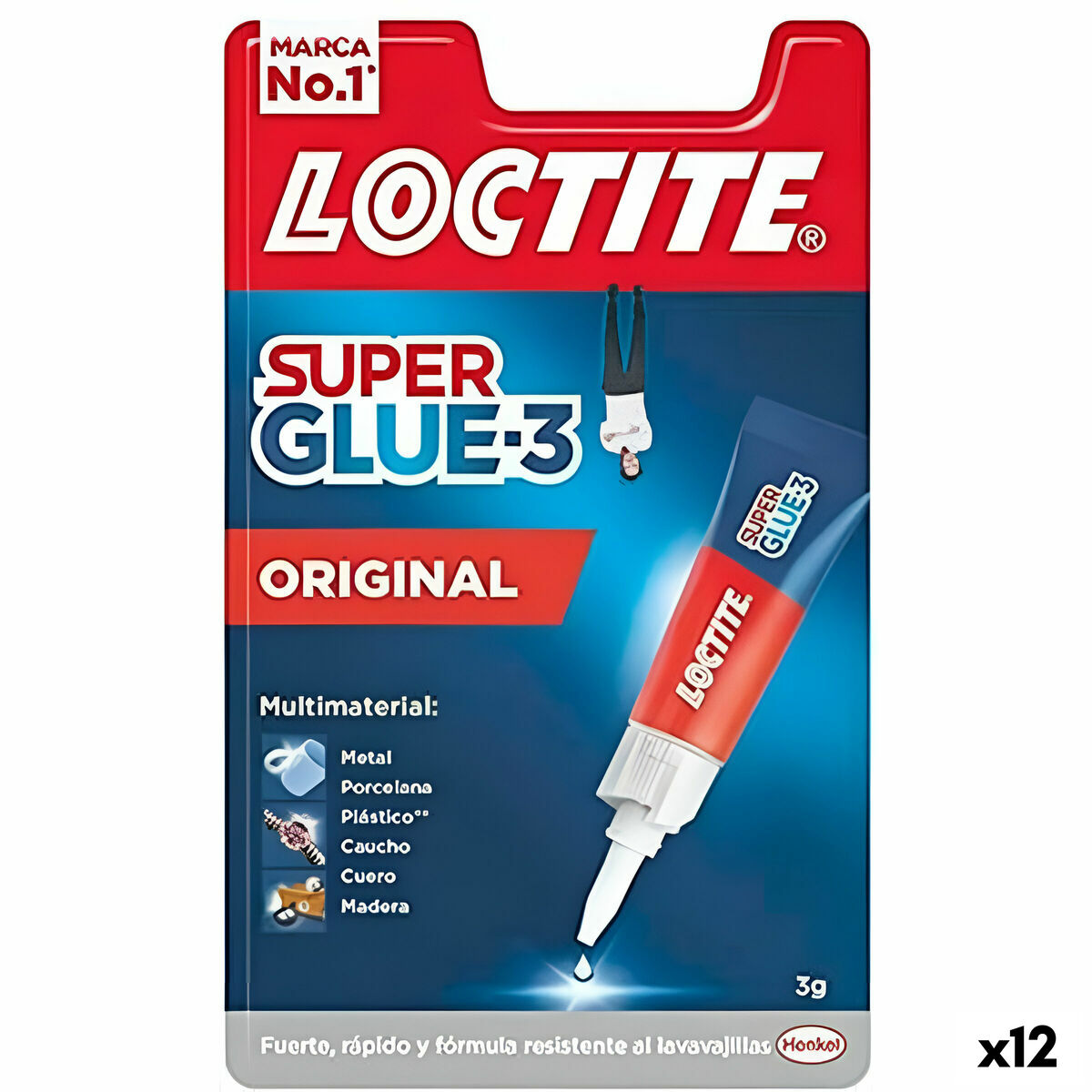 9000101132571 - Sekundenkleber Super Glue 3 3 g (12 Stück)