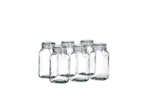 9001794271097 - MÃSER Serie Gothika EinmachglÃ¤ser mit BÃ¼gelverschluss im 6er-Set 25 l - B-Ware neuwertig