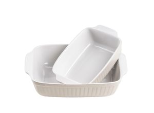 9001794631587 - Auflaufform-Set Keramik KITCHEN TIME 2-teilig (Farbe Grau)