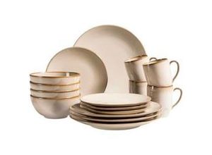 9001794800167 - MÃSER Serie Ossia Geschirr-Set fÃ¼r 4 Personen Sand 16 tlg - B-Ware sehr gut