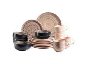 9001794800259 - MÃSER Serie Spicy Market 16-teiliges Kombiservice Rosa - B-Ware sehr gut
