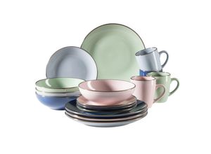 9001794820813 - Kombiservice Steinzeug METALLIC RIM 16 (Farbe RosaMintBlauDunkelblau) 9001794820813 - Kombiservice Steinzeug METALLIC RIM 16 (Farbe RosaMintBlauDunkelblau)