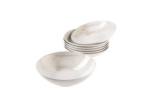 9001794849142 - Salatschüssel-Set Steinzeug Ossia Weiß Beige 9001794849142 - Salatschüssel-Set Steinzeug Ossia Weiß Beige