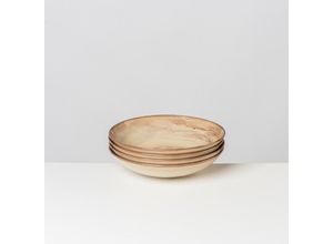 9001794894562 - Suppenteller GIPFELSTÜCK Nebelwald Speiseteller Gr 22 cm beige Scandi-Style glänzende Reaktivglasur jedes Stück ein Unikat