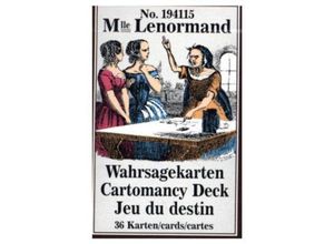 9001890194115 - Mademoiselle Lenormand Wahrsagekarten Orakelkarten Cartomancy Deck Jeu du destin - Lenormand Marie-Anne A