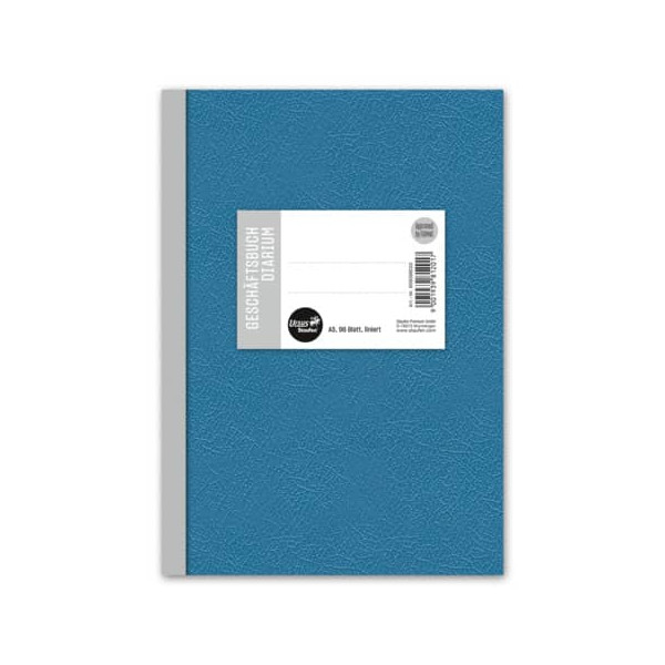 9001939812017 - Geschäftsbuch 608398010 blau A5 liniert 70g 96 Blatt 192 Seiten 9001939812017 Ursus