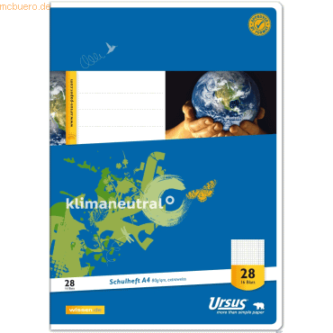 9002244551479 - Schulheft 040416028 Style Lineatur 28 kariert A4 80g blau 16 Blatt 32 Seiten 9002244551479 Ursus 9002244551479 - Schulheft 040416028 Style Lineatur 28 kariert A4 80g blau 16 Blatt 32 Seiten 9002244551479 Ursus