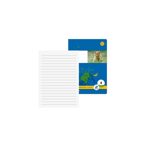 9002244553589 - Schulheft 040516004 Style Lineatur 4 liniert A5 80g blau 16 Blatt 32 Seiten 9002244553589 10 Stück 9002244553589 - Schulheft 040516004 Style Lineatur 4 liniert A5 80g blau 16 Blatt 32 Seiten 9002244553589 10 Stück