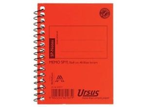 9002244601679 - Ursus Style Notizbuch Spezial Kariert Spiralbindung Pressspan Orange Nicht perforiert 96 Seiten 9002244601679 - Ursus Style Notizbuch Spezial Kariert Spiralbindung Pressspan Orange Nicht perforiert 96 Seiten