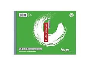 9002244705506 - Ursus Style Lieferscheinbuch LI542qSD A5 quer 2x40 Blatt selbstdurchschreibend