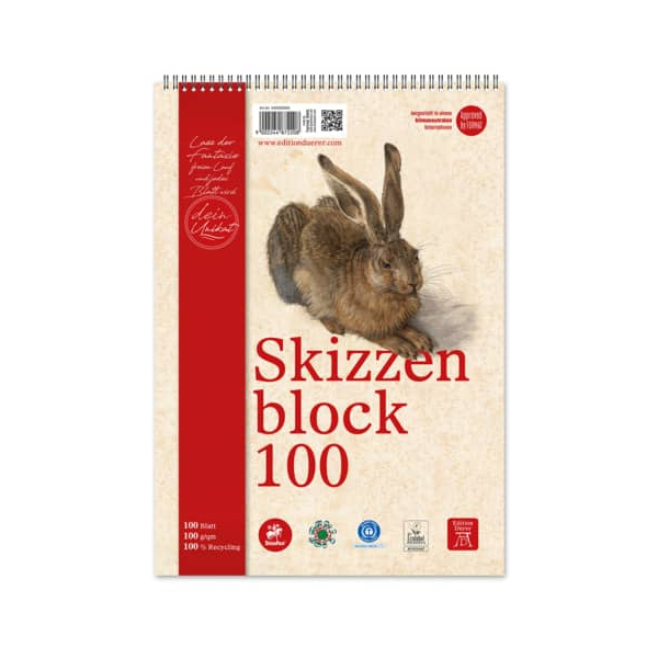 9002244872208 - Skizzenblock A4 100BL weiß 9002244872208 Edition DÜRER