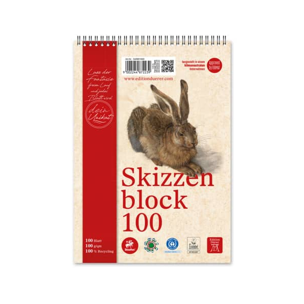 9002244872239 - Skizzenblock A5 100BL weiß 9002244872239 Edition DÜRER