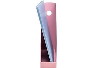 9002493282711 - Stehsammler Mag-Cube A4+ aus recyceltem Kunststoff skandinavisches Design stabiles Griffloch 6 Stück rosa