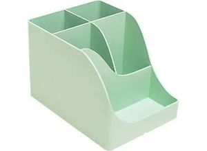 9002493695801 - Stifteköcher Pen Wave Autentik 5 Fächer aus recyceltem Kunststoff skandinavisches Design für Büro & Homeoffice salbei