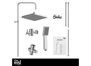 9002560763969 - Eisl - Duschset easy refresh Regendusche ohne Armatur Duschsystem mit Kopfbrause und Handbrause Duschbrause Dusche Chrom - Chrom