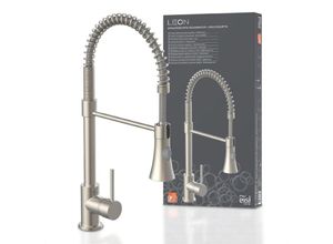 9002560781642 - Eisl - Küchenarmatur leon mit Geschirrbrause Wasserhahn Küche ausziehbar 360° schwenkbare Mischbatterie Küche Edelstahloptik - Edelstahloptik 9002560781642 - Eisl - Küchenarmatur leon mit Geschirrbrause Wasserhahn Küche ausziehbar 360° schwenkbare Mischbatterie Küche Edelstahloptik - Edelstahloptik