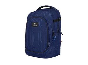 9002638234582 - Schulrucksack Campus EVO 20 Lime Kunstfaser dunkelblau hellblau