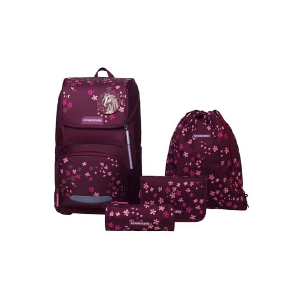 9002638238382 - Schultaschenset Berry Blossom dark red 9002638238382 SCHNEIDERS