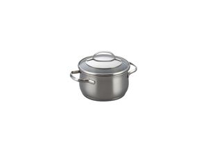 9002655010473 - Riess-kelomat - Kelomat Mini Topf Torrano mit Deckel nieder Ø14cm 1 Liter Edelstahl