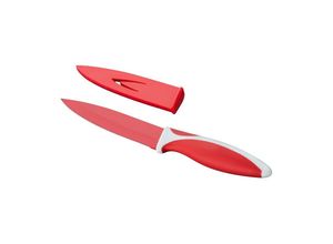 9002655012828 - Kelomat Küchenmesser beschichtet 15 cm rot weiss händisch geschärfte Klingen Chromstahl