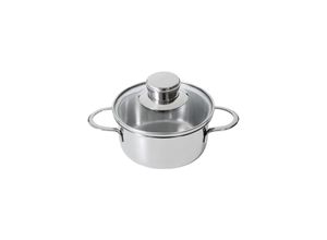 9002655014570 - Riess-kelomat - Kelomat Mini Bratentopf mit Glasdeckel Ø12cm 06 Liter Edelstahl Induktion