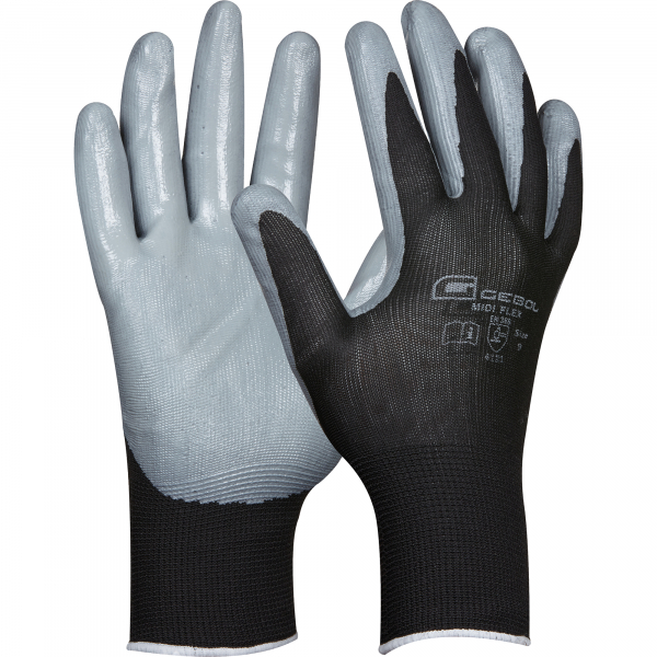 9002701000465 - GEBOL Handschuh Midi Flex Gr 11 709265 grau 9002701000465 Handelsgesellschaft