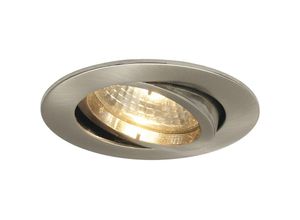 9002730669442 - Molto Luce - Deckeneinbauleuchte Rund h 230 v max 50 Watt ø 88 mm Edelstahl Effekt