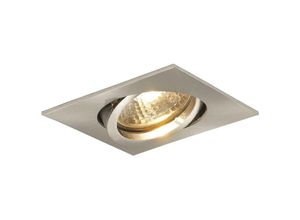 9002730669497 - Molto Luce - Deckeneinbauleuchte Quad h 230 v max 50 Watt 82x82 mm Edelstahl Effekt