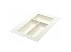 9002730879902 - Besteckeinsatz Classico kürzbar 440x290x505mm Kunststoff weiß - Agoform